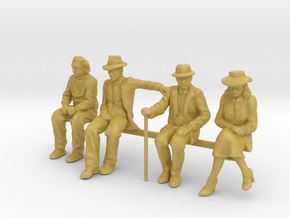 1:48 scale SEATED FIGURE PACK in Tan Fine Detail Plastic