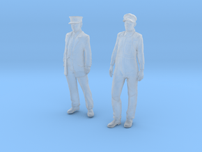 1:29 scale Conductor and Engineer Combo  in Clear Ultra Fine Detail Plastic