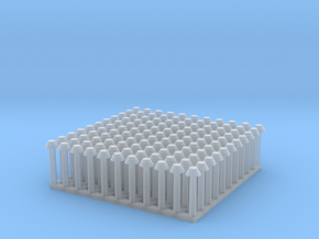 1:24 Conical Rivet Set (Size: 1.125") in Clear Ultra Fine Detail Plastic