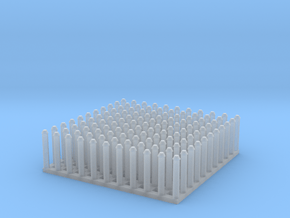1:24 Conical Rivet Set (Size: 0.625") in Clear Ultra Fine Detail Plastic