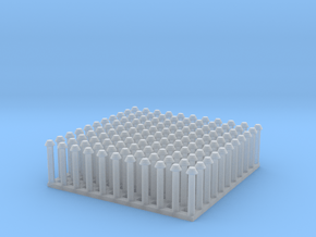 1:24 Conical Rivet Set (Size: 0.875") in Clear Ultra Fine Detail Plastic