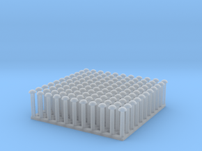 1:24 Round Rivet Set (Size: 1") in Clear Ultra Fine Detail Plastic