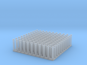 1:24 Round Rivet Set (Size: 0.75") in Clear Ultra Fine Detail Plastic