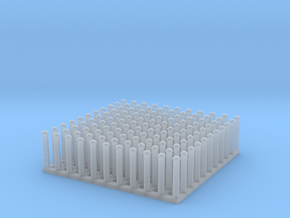 1:24 Round Rivet Set (Size: 0.625") in Clear Ultra Fine Detail Plastic