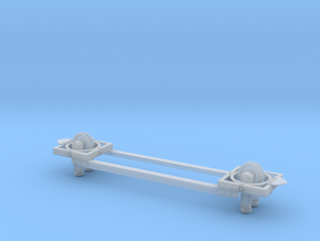 Monorail Unpowered Basic Frame in Clear Ultra Fine Detail Plastic