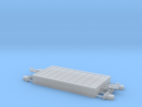 1:24 Heywood Platform Wagon w/ Heavy Axleboxes in Clear Ultra Fine Detail Plastic