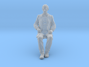 SE Young Abe Seated in Clear Ultra Fine Detail Plastic