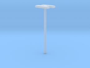DSB Stations lampe (dobbelt) 1/87 in Clear Ultra Fine Detail Plastic