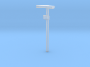 1/160 - DSB Stations lampe med lille undertavle (V in Clear Ultra Fine Detail Plastic