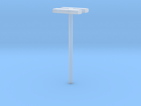 1/160 - DSB Stations lampe (dobbelt) (VIA) in Clear Ultra Fine Detail Plastic