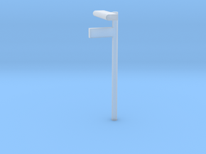 1/160 - DSB Stations lampe med billet skilt (VIA) in Clear Ultra Fine Detail Plastic