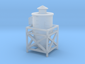 Dust Collector Style #2 Rooftop or Wall HO Scale in Clear Ultra Fine Detail Plastic
