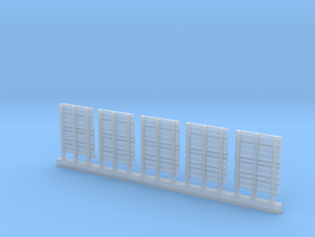 WOODEN PALLETS HO Scale 5 pack in Clear Ultra Fine Detail Plastic