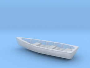 Wooden RowBoat N Scale in Clear Ultra Fine Detail Plastic