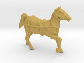 Horse with REINS O Scale in Tan Fine Detail Plastic