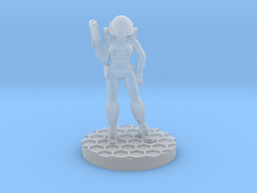 Space Girl in Clear Ultra Fine Detail Plastic