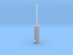 Building Side Brick Exhaust Stack HO Scale in Clear Ultra Fine Detail Plastic