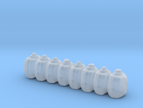 Sacks Row of 8 HO Scale in Clear Ultra Fine Detail Plastic