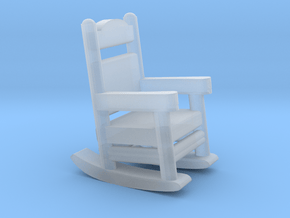 N Scale Rocking Chair 1/160 in Clear Ultra Fine Detail Plastic