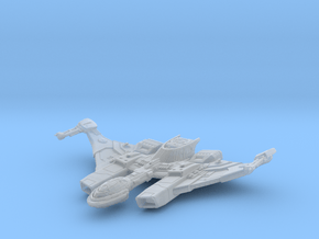 Klingon WarBird Of Prey ScoutDestroyer v2 in Clear Ultra Fine Detail Plastic