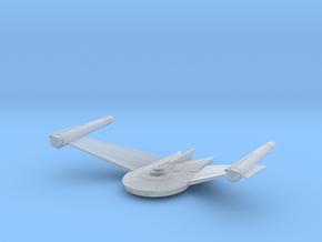 Romulan Vorval Bird of Prey v2 SNW style in Clear Ultra Fine Detail Plastic
