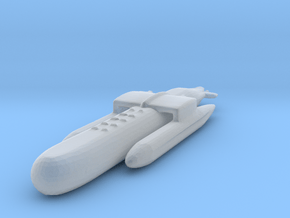 Soliton test ship in Clear Ultra Fine Detail Plastic