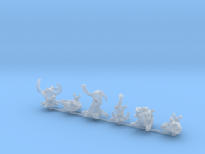 15mm Nanomorph Soldiers - Melee Poses in Clear Ultra Fine Detail Plastic