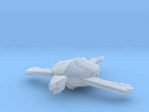Fleetscale Turtle Space Kaiju in Clear Ultra Fine Detail Plastic