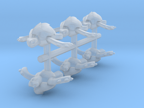 Fleetscale Turtle Hatchling Fighters in Clear Ultra Fine Detail Plastic