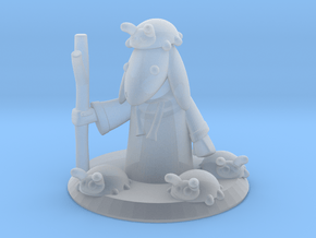 Ladybug Mage with Base (16mm) in Clear Ultra Fine Detail Plastic