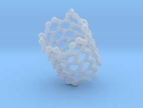 Pendant- Molecule- Carbon Nanotube in Clear Ultra Fine Detail Plastic