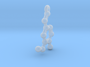 Pendant- Molecule- Vanillin in Clear Ultra Fine Detail Plastic
