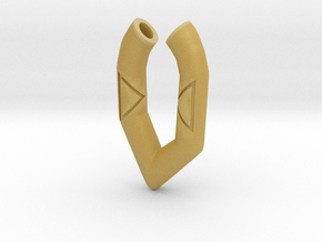 Pendant- Runestone Small in Tan Fine Detail Plastic