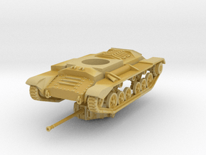 Vehicle- Valentine Tank MkXI (1/87th) in Tan Fine Detail Plastic