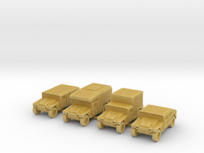 1/200 scale Humvee HMMWV Hummer H1 4 types in Tan Fine Detail Plastic