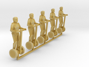 1:160 n scale 5 person on Segway in Tan Fine Detail Plastic