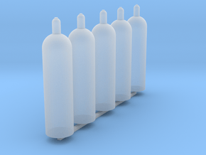 1:43 0 gauge propane gasbottle Propan Gasflaschen in Clear Ultra Fine Detail Plastic