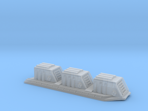 2700 Devastator-dorsal-turrets (base only) in Clear Ultra Fine Detail Plastic