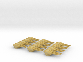 2700-Devastator-dorsal-turrets set of 12 in Tan Fine Detail Plastic