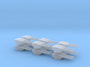RC Devastator-dorsal-turrets set of 12 in Clear Ultra Fine Detail Plastic