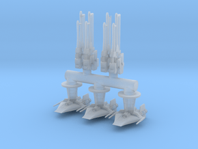FFG BRUNNER Rebels Clamps and Turrets in Clear Ultra Fine Detail Plastic