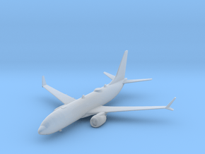 Boeing 737 MAX 7 in Clear Ultra Fine Detail Plastic