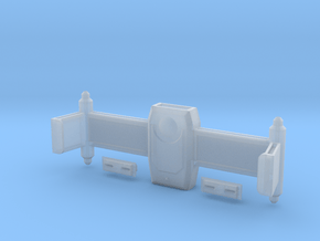 Dorsal Weapons Rollbar With Torpedo Launcher Faces in Clear Ultra Fine Detail Plastic