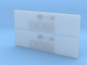 Odin Nameplate Package in Clear Ultra Fine Detail Plastic