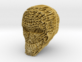 Rune Skull in Tan Fine Detail Plastic