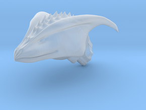Dragon Head pendant in Clear Ultra Fine Detail Plastic