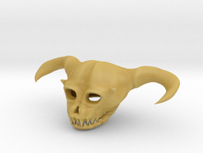 Demon Skull in Tan Fine Detail Plastic