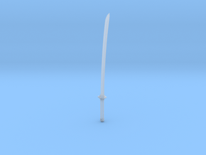 Anime Sword Smaller 1 in Clear Ultra Fine Detail Plastic