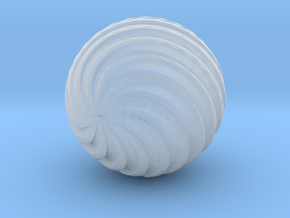 Wave Ball in Clear Ultra Fine Detail Plastic