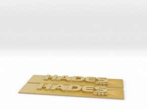 Hades Nameplate Package in Tan Fine Detail Plastic